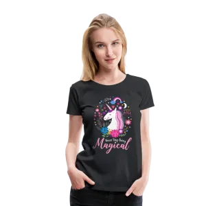 Unicorn Never Stop Being Magical Women’s Premium T-Shirt (CK1519)