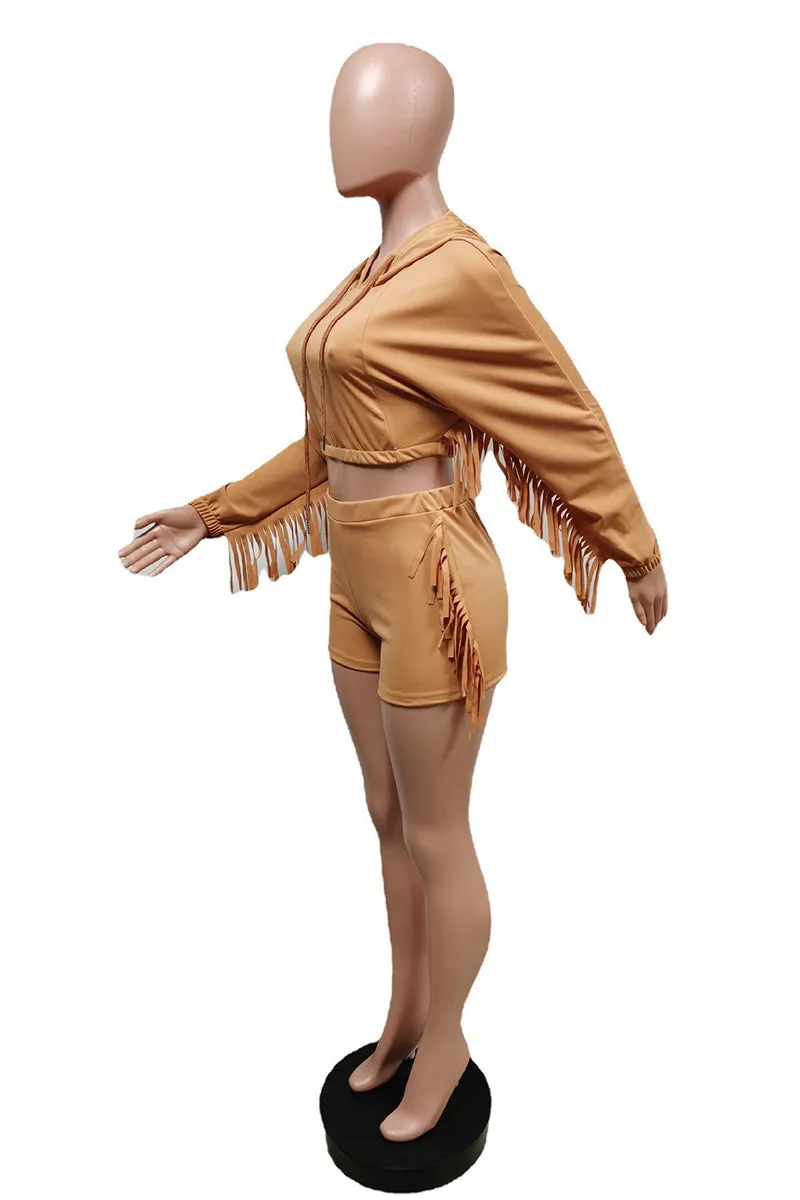 UT3070 Hoodie Sweatshirt and Shorts Set