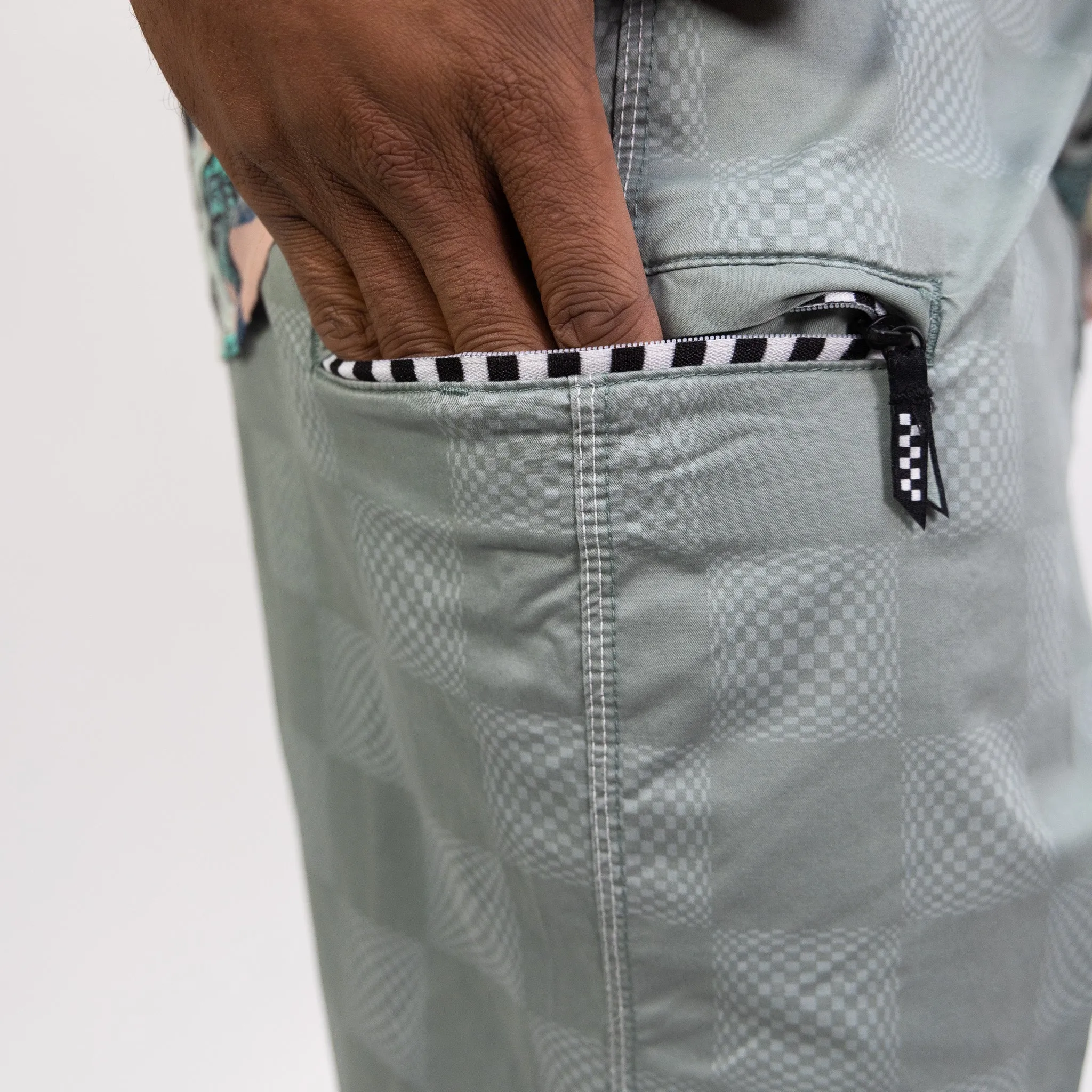 Vans The Daily Vintage Check 18"  Boardshort - Chinois Green