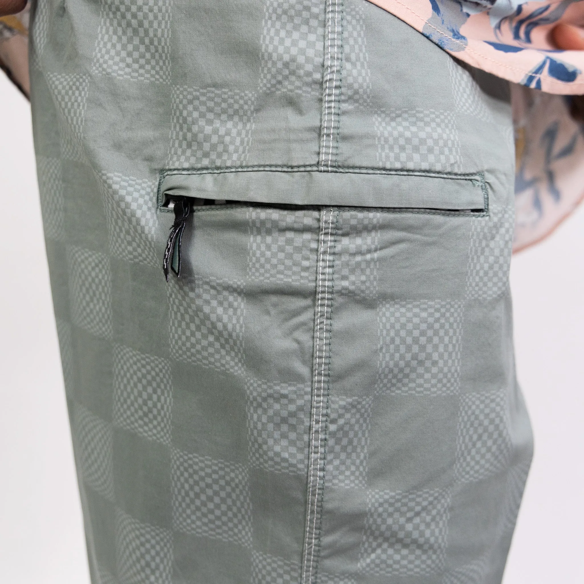 Vans The Daily Vintage Check 18"  Boardshort - Chinois Green