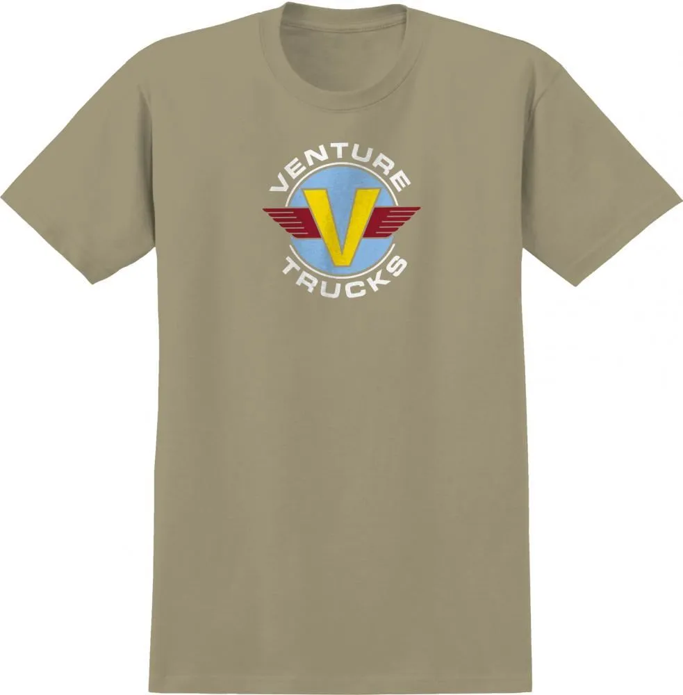 Venture T-Shirt Wings - Sand / Light Blue / Yellow / Red