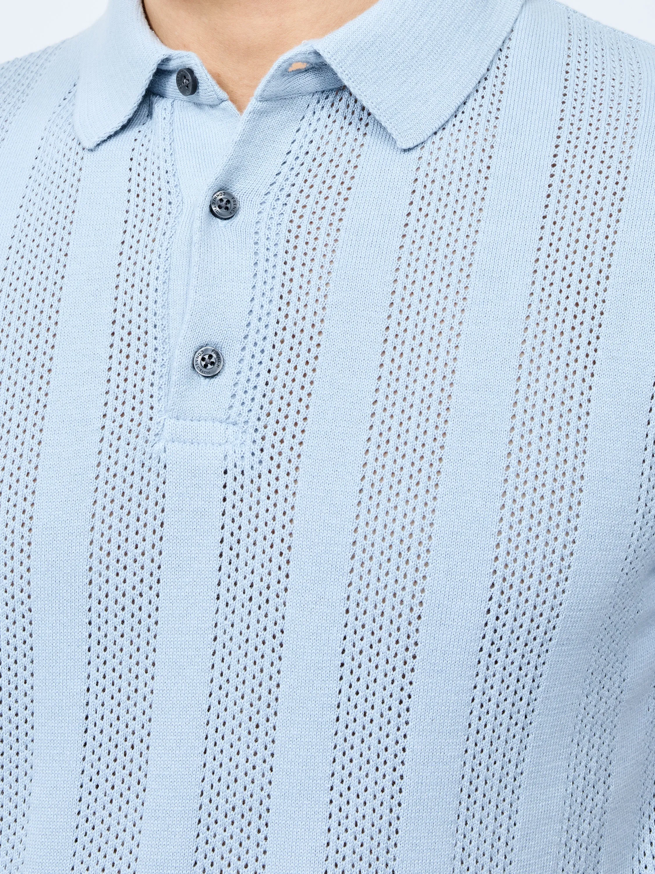 Vertical Stripe Polo