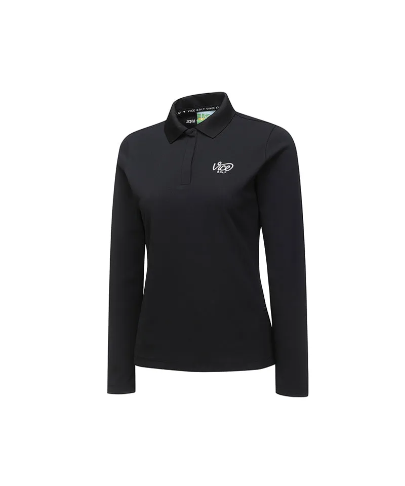 Vice Golf Atelier Women's Embrace Long T-Shirts - Black
