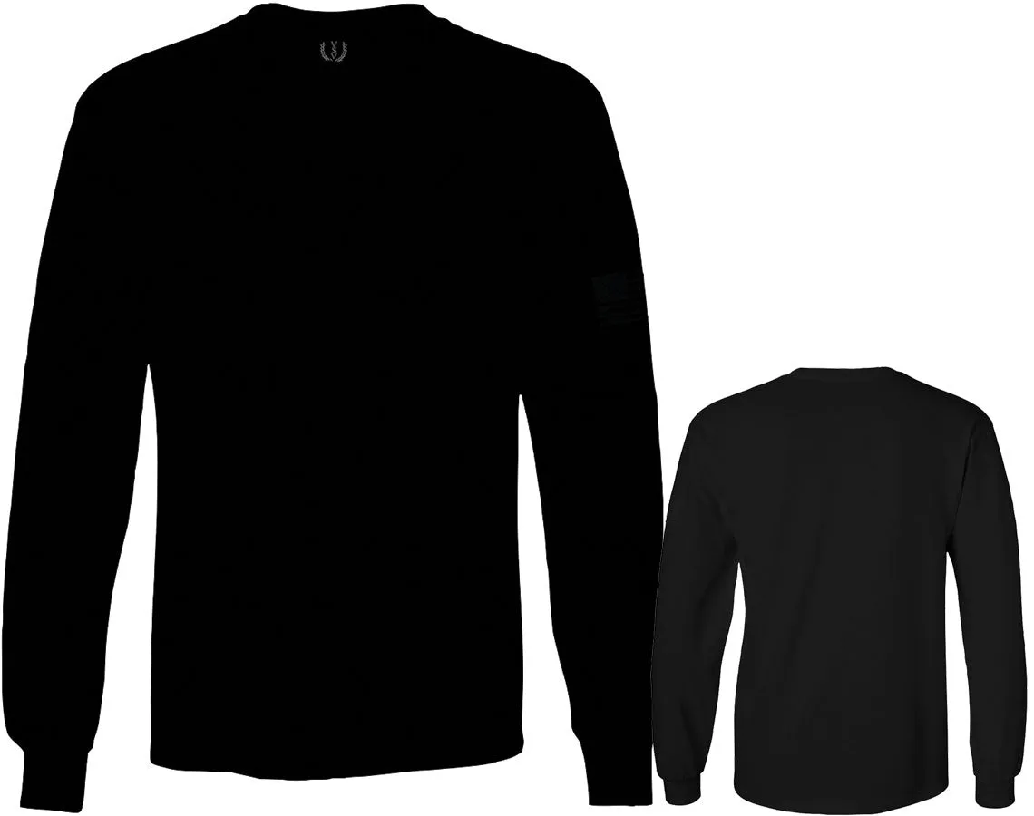 VICES AND VIRTUES Second Amendment Support American Flag Gun ar 15 Rights mens Long sleeve t shirt