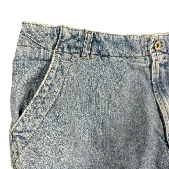 Vintage 90's Guess Jean Shorts Womens 32 Mid Rise Medium Wash Style 11984 USA