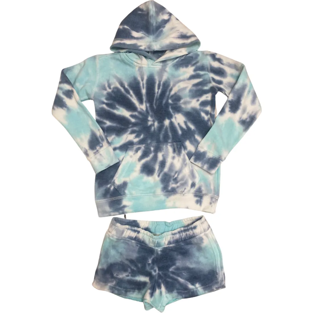 Vintage Havana Nautical Swirl T/D Burnout Shorts