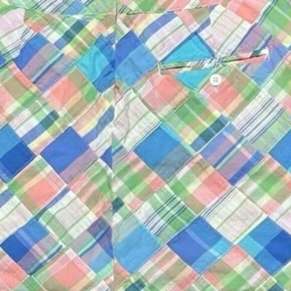 Vintage Lady Hagen retro plaid rainbow print mini skirt