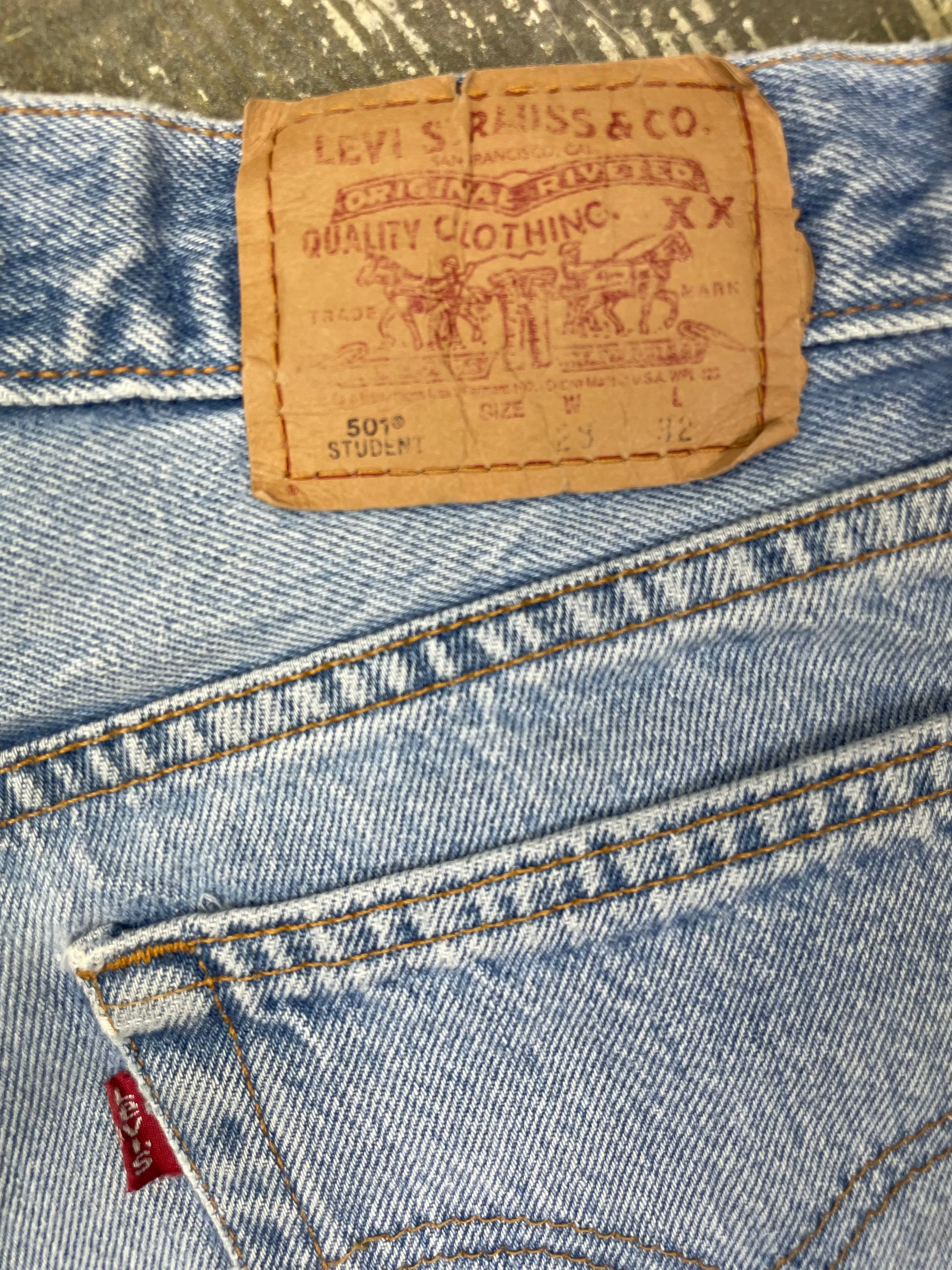 Vintage Levi 501 Lace Trim Cutoff Shorts (JYJ0524-245)