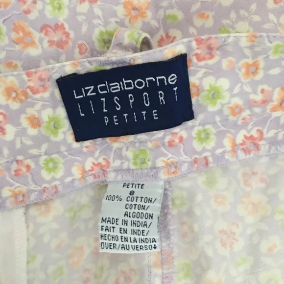 Vintage Mini Floral Pattern Short Sz 8