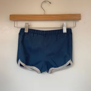 Vintage retro 70s 80s blue shorts // Size 2T (HT2374)