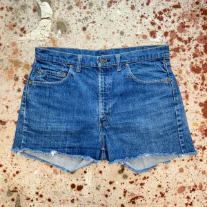 Vintage USA 1970's Levi's 505 Single Stitch Cut Off Shorts (JYJ0524-199)