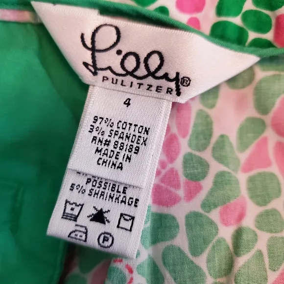 Vintage white label Lilly Pulitzer pink dolphin shorts 4