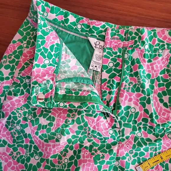 Vintage white label Lilly Pulitzer pink dolphin shorts 4