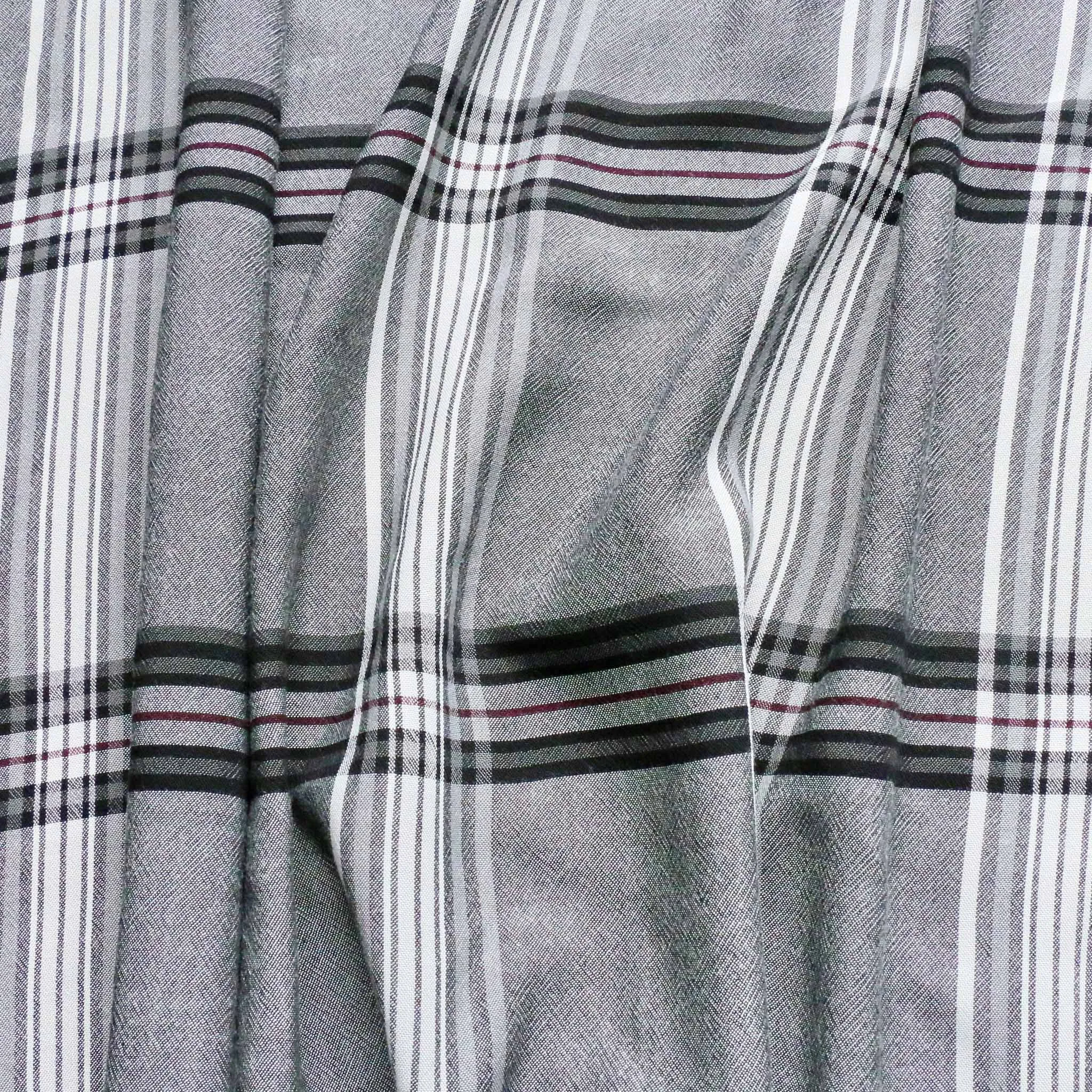 Viscose Challis Fabric - Grey