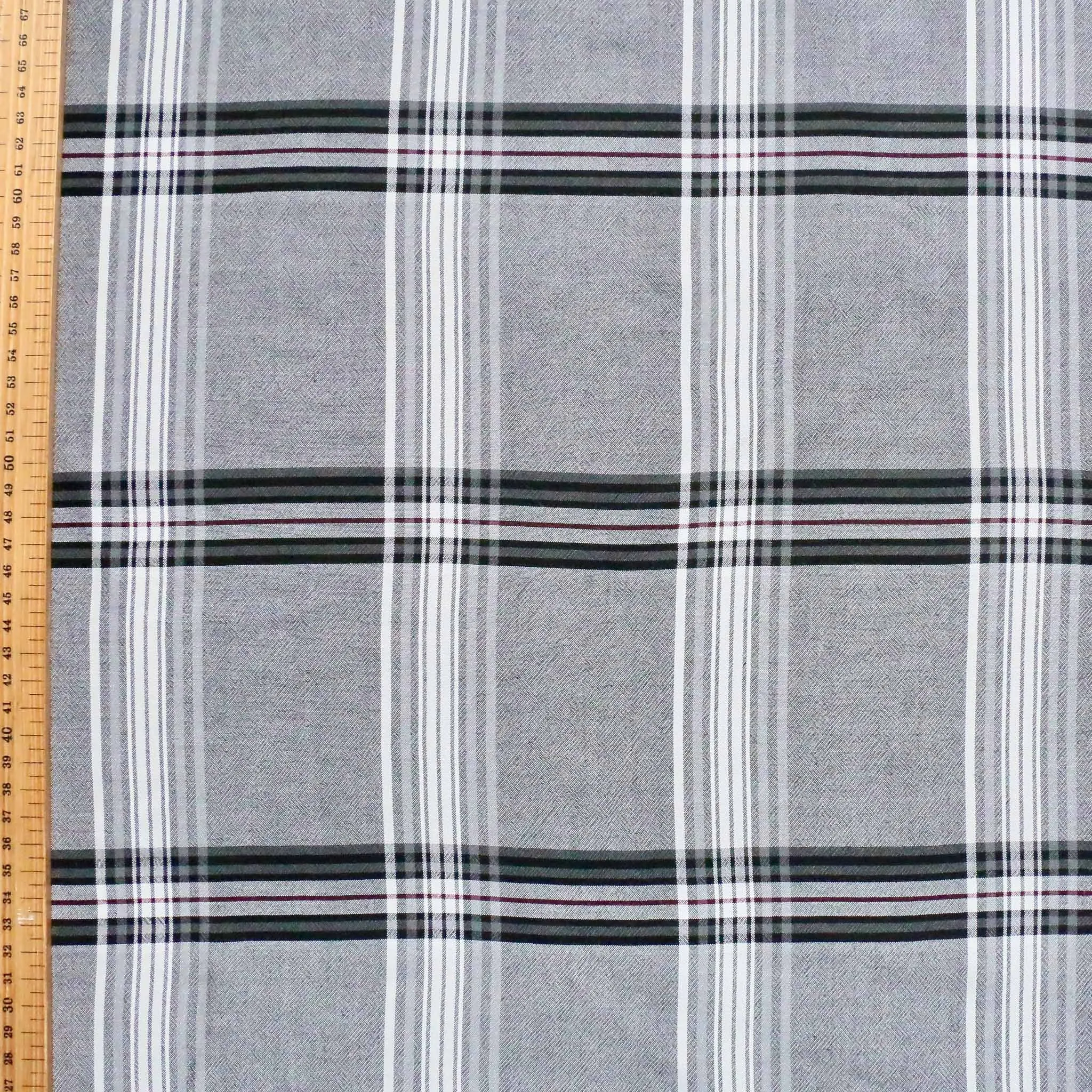 Viscose Challis Fabric - Grey