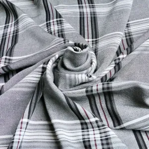 Viscose Challis Fabric - Grey