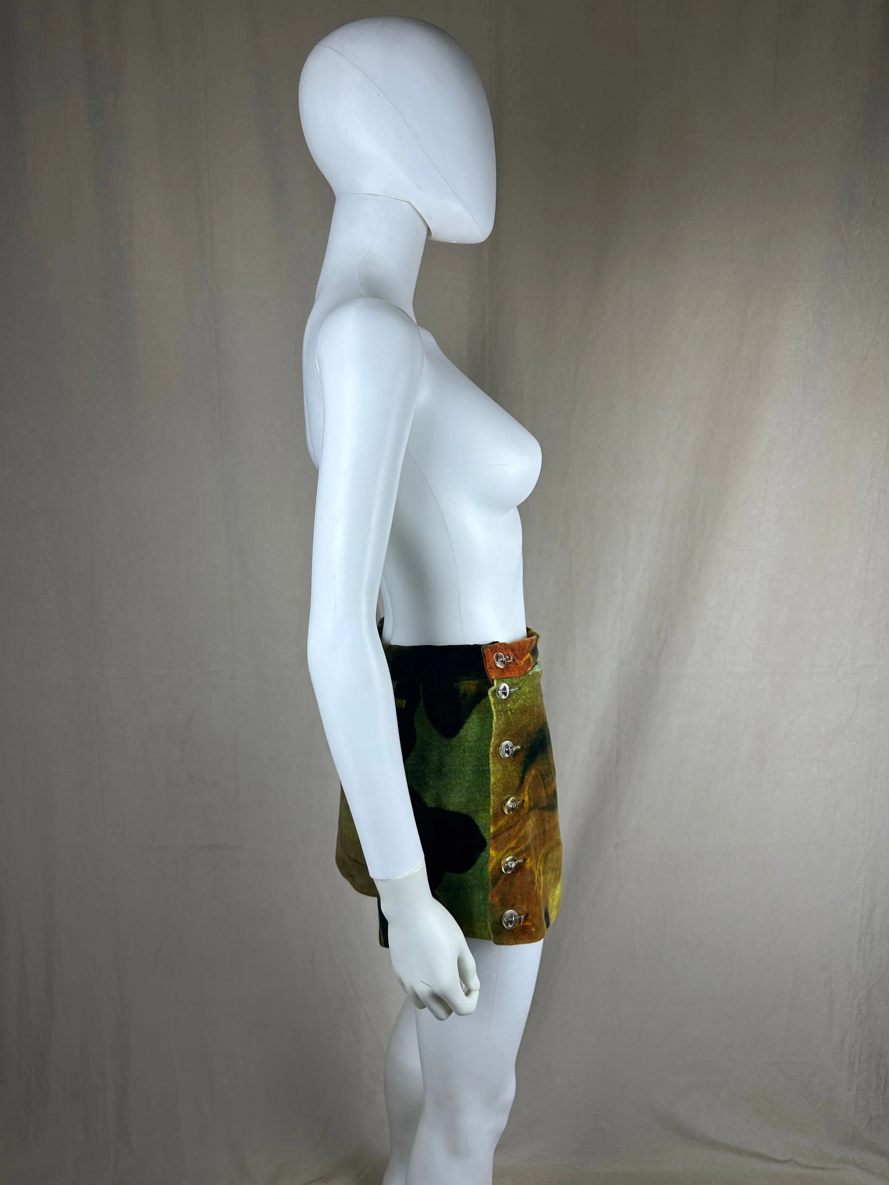 Vivienne Westwood FW 1993 Ruben’s Print Velour Shorts