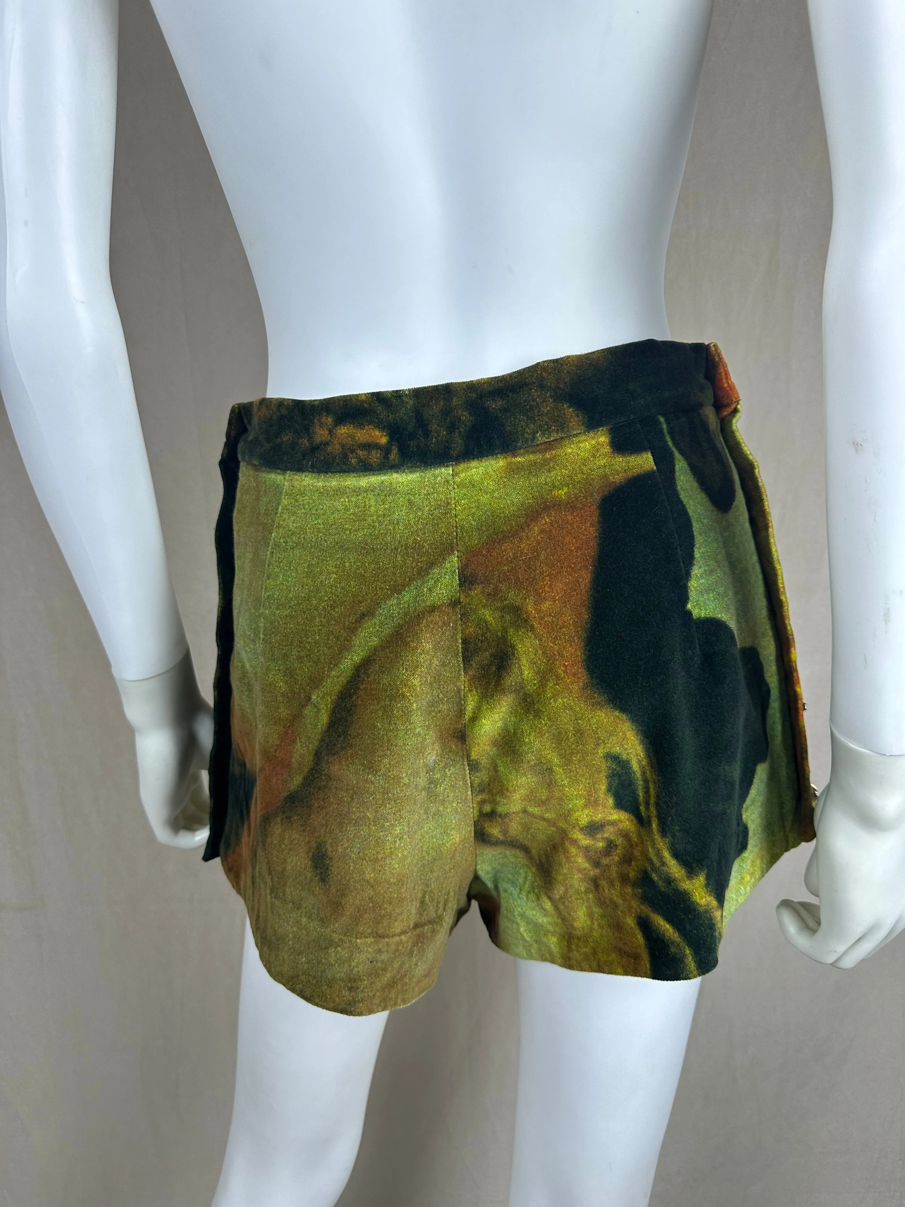 Vivienne Westwood FW 1993 Ruben’s Print Velour Shorts