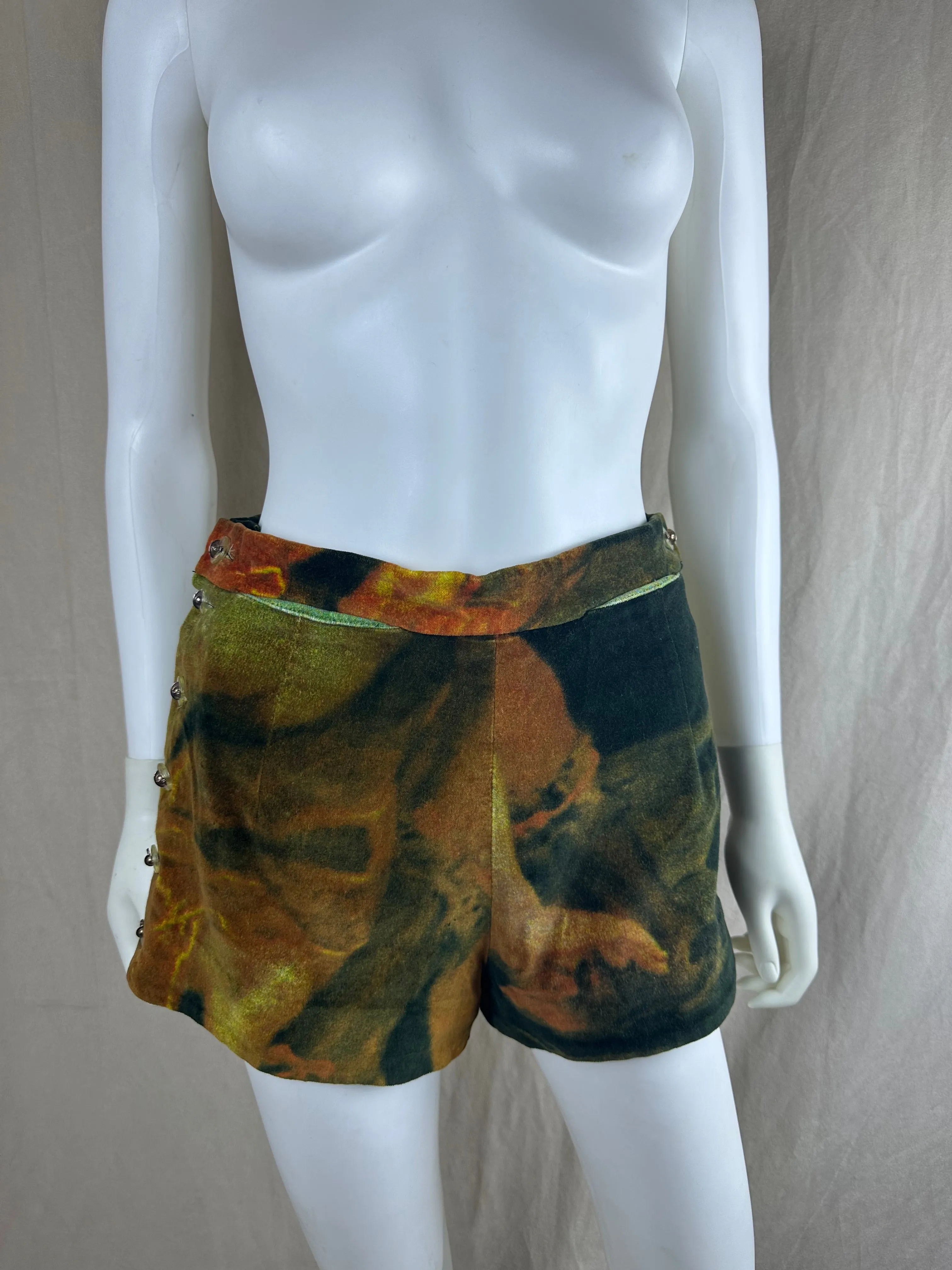 Vivienne Westwood FW 1993 Ruben’s Print Velour Shorts