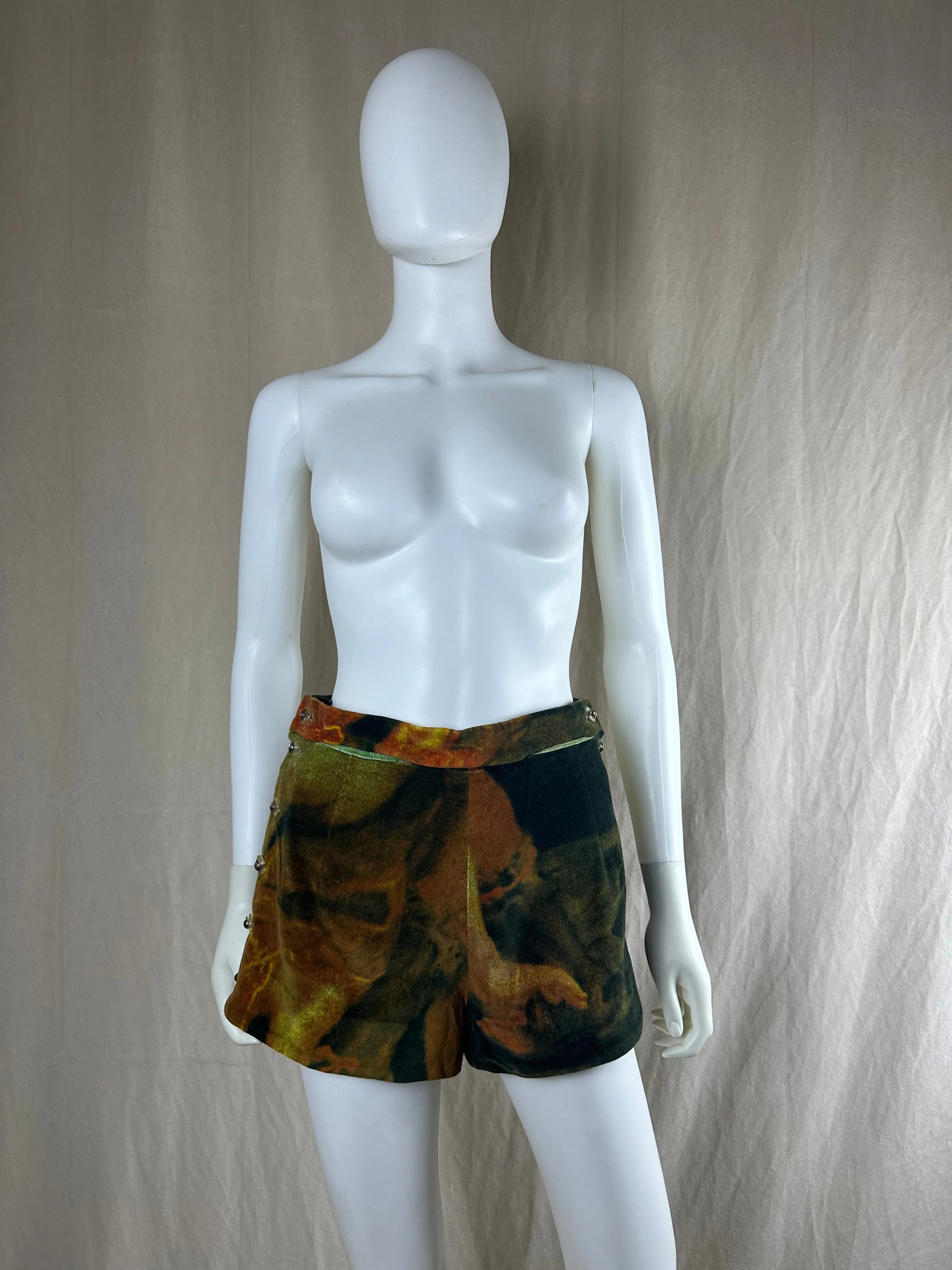 Vivienne Westwood FW 1993 Ruben’s Print Velour Shorts