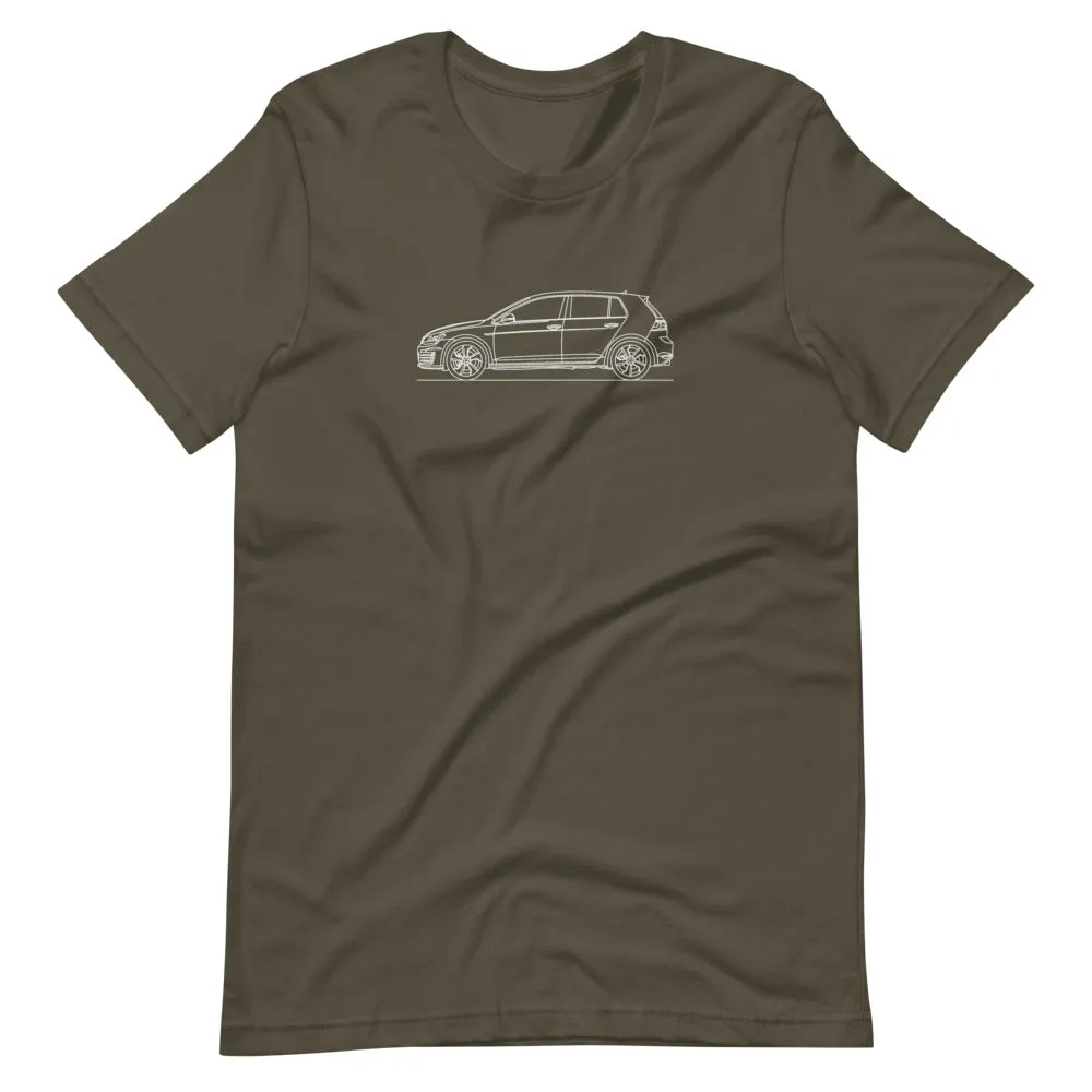Volkswagen Golf GTI MK7 silhouette T-shirt