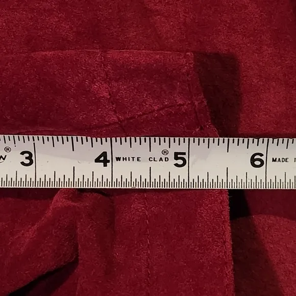 VTG The Limited Burgundy Suede Shorts  Size 8