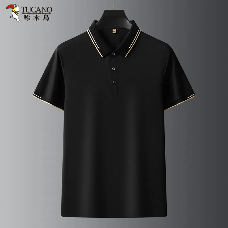 Waffle Fabric Polo Shirt
