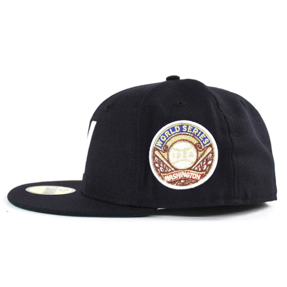 Washington Senators 1924 World Series New Era 59FIFTY Fitted Hat (Navy Green Under Brim)