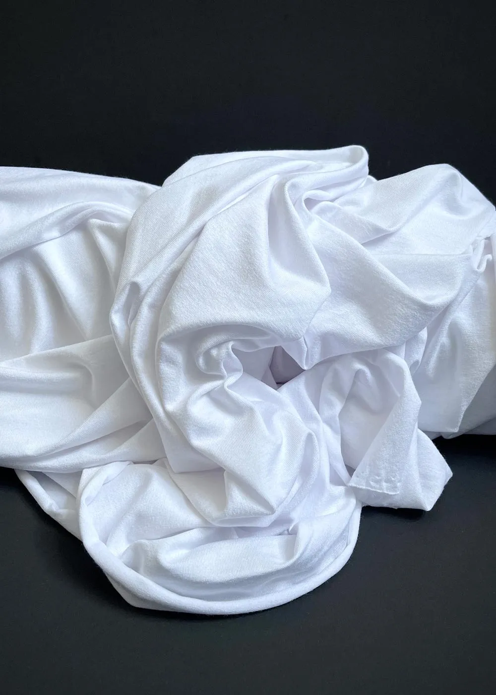 Waterfall Viscose Jersey Knit - Bright White