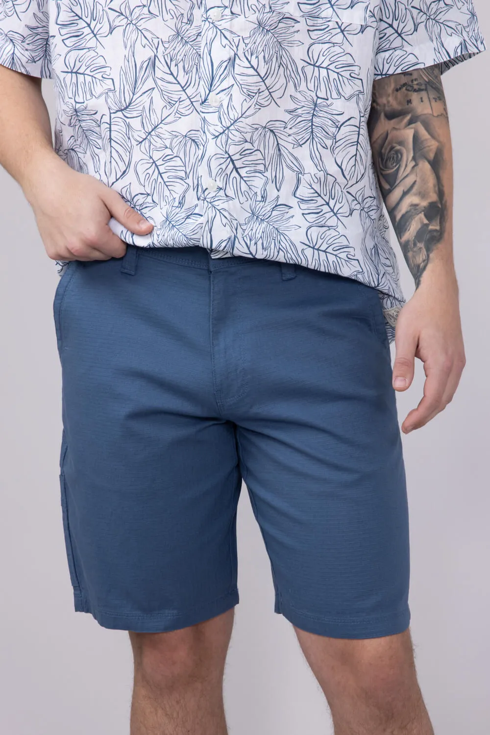Weatherproof Vintage Ripstop Shorts for Men in Blue | W5S504-432BLUESTONE