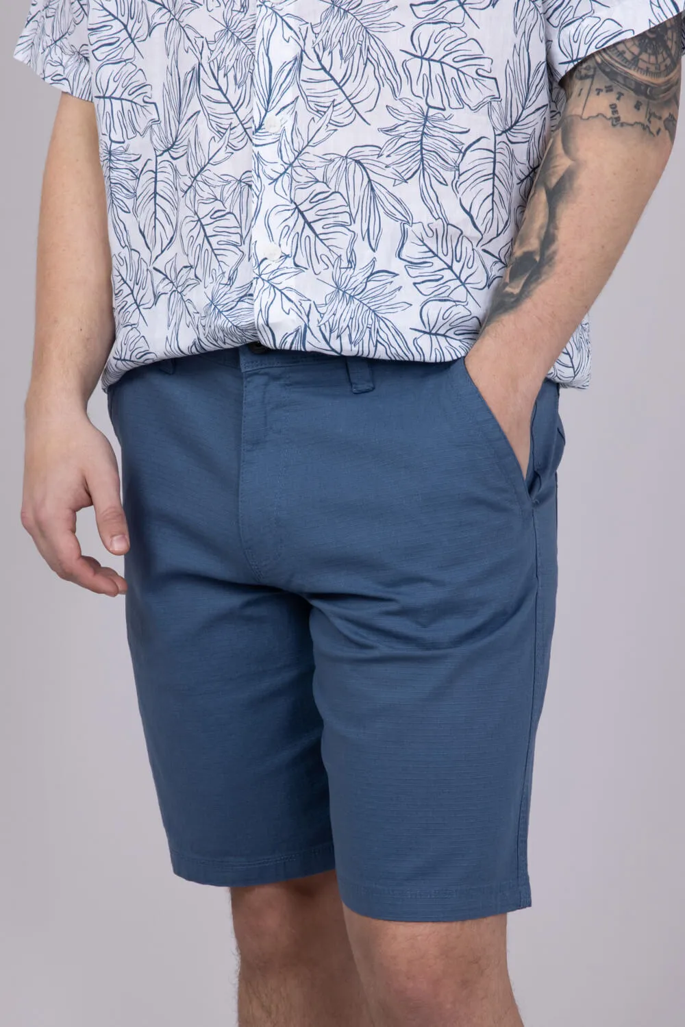 Weatherproof Vintage Ripstop Shorts for Men in Blue | W5S504-432BLUESTONE