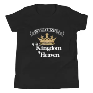 We're Citizens, Unisex Youth Staple Tee-White Text