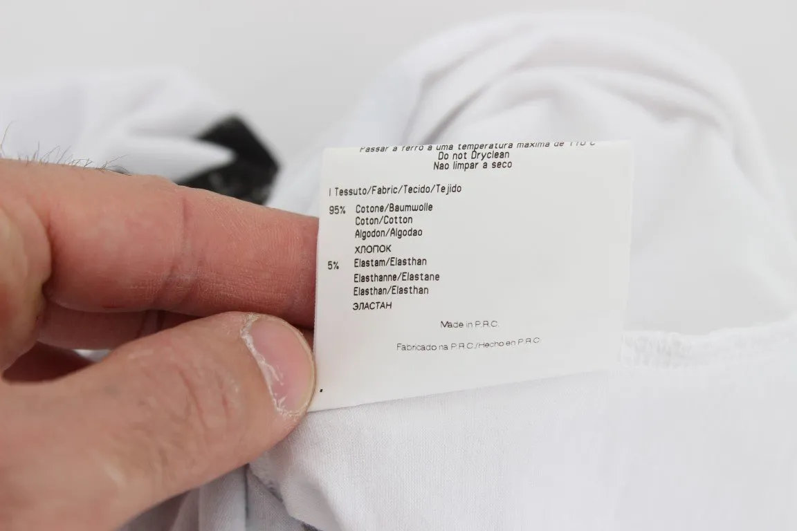 White Cotton Stretch Blouse T-shirt