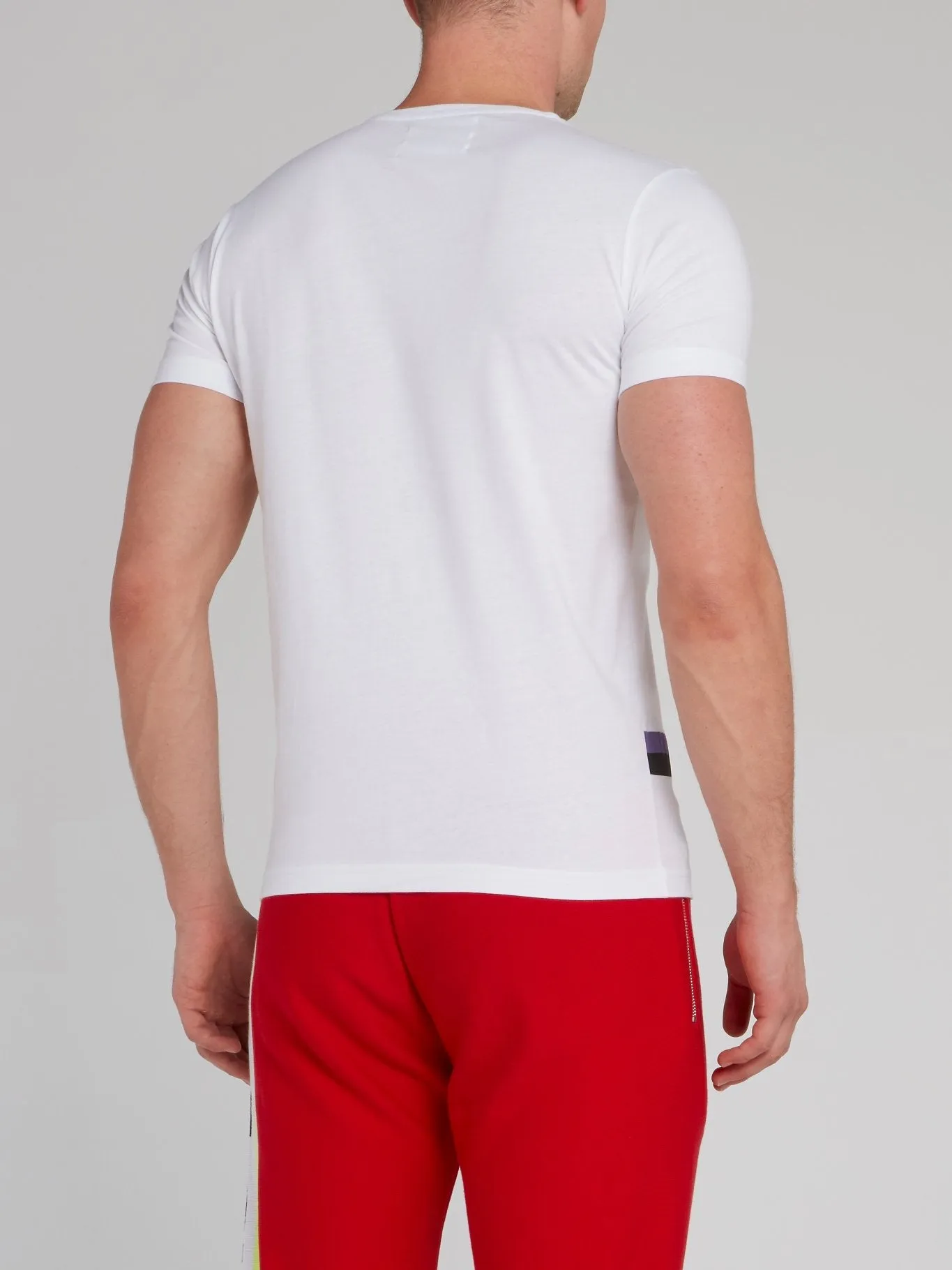 White Graphic Embroidered T-Shirt