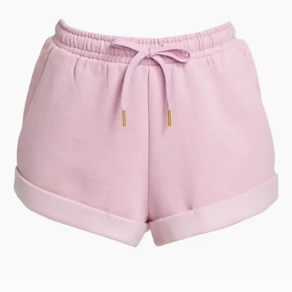 WhoWoreWhat Sweat Shorts SWomens Casual Lounge Lilac Pull On Draw String New