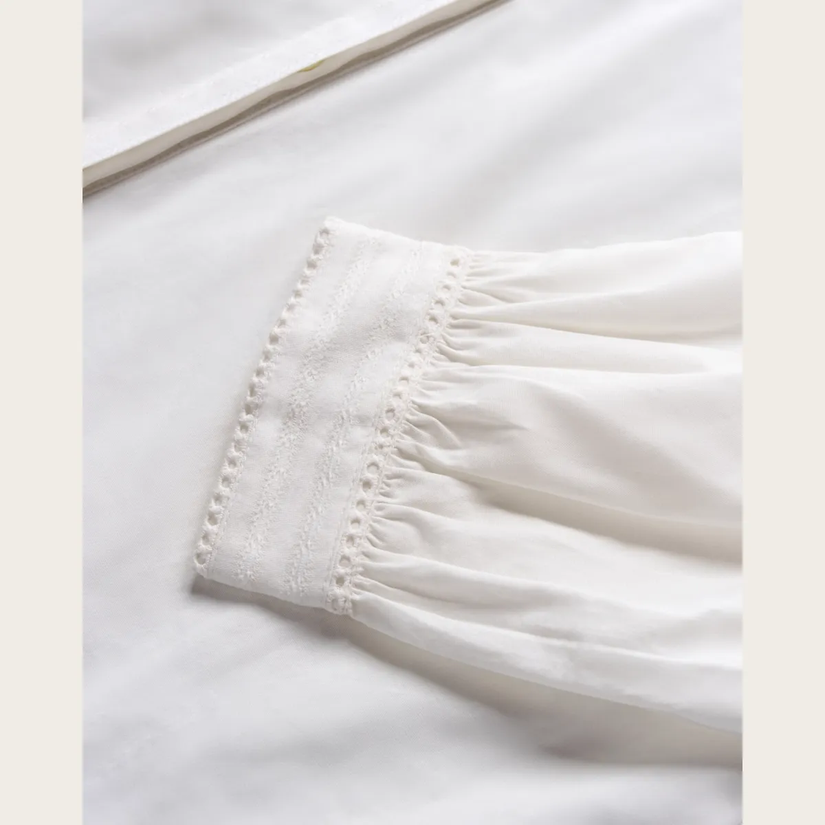 Women's Lace Peasant Top