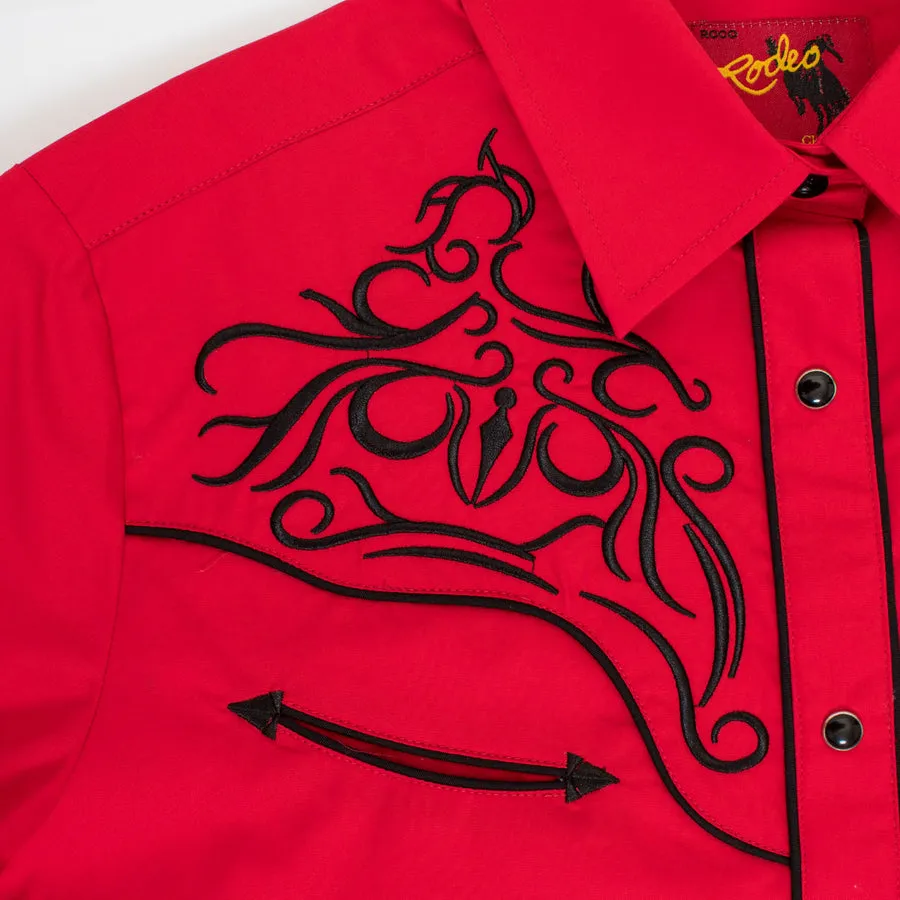 Women’s Western Embroidered Shirts-LS500-522