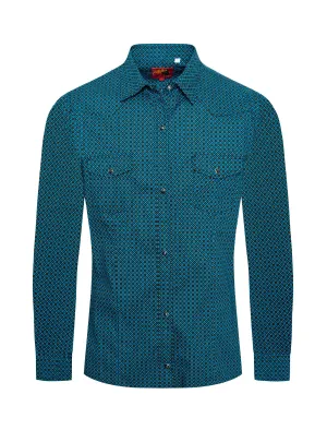 Women's Western Print Shirts-LS100-106