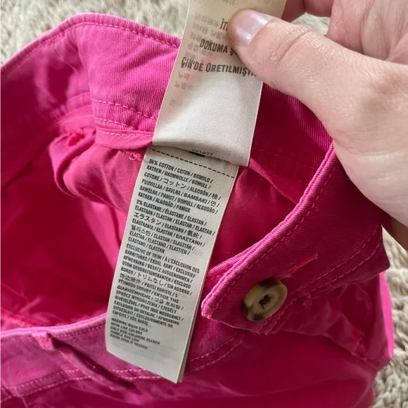 Y2K A&amp;F Pink Khaki Low Rise Shorts