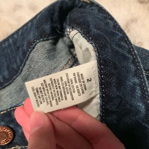 Y2K AEO Destructed Shortie Shorts