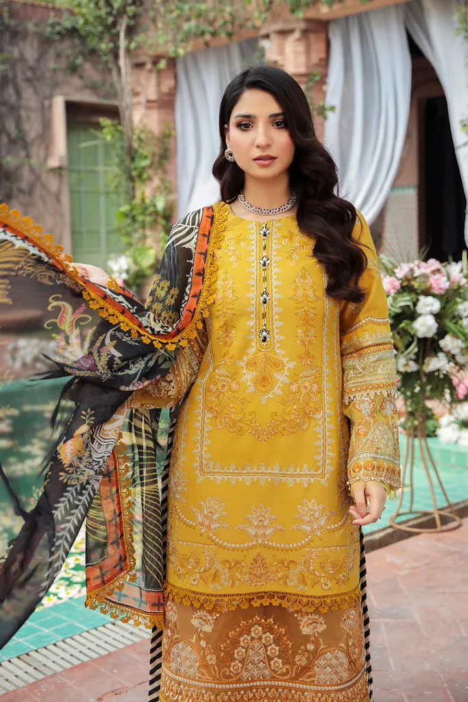 Yellow Premium Lawn Salwar Kameez Pakistani Eid Dress