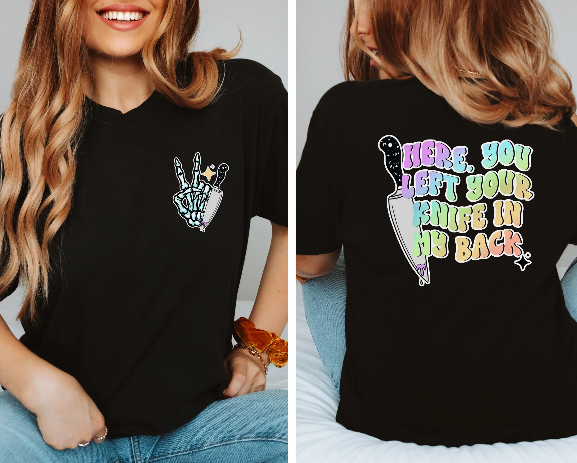 You Left Your Knife In My Back © Unisex Top