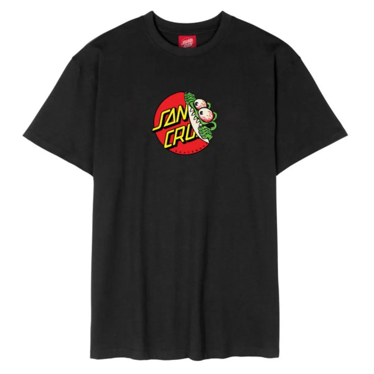 Youth Beware Dot Front T-Shirt Black