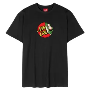 Youth Beware Dot Front T-Shirt Black