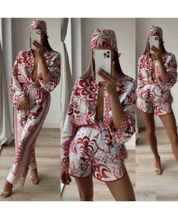 Zweiteiler Set Shorts & Bluse Ischia