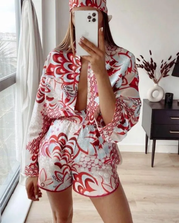 Zweiteiler Set Shorts & Bluse Ischia