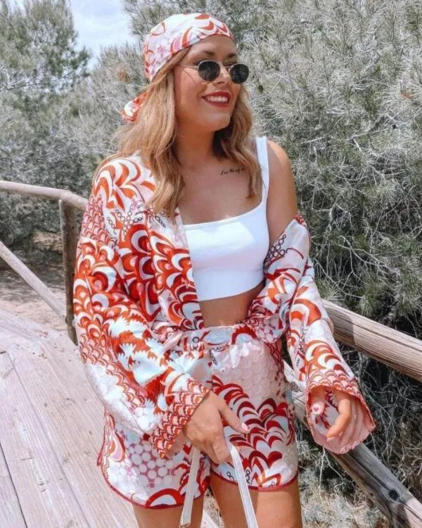 Zweiteiler Set Shorts & Bluse Ischia