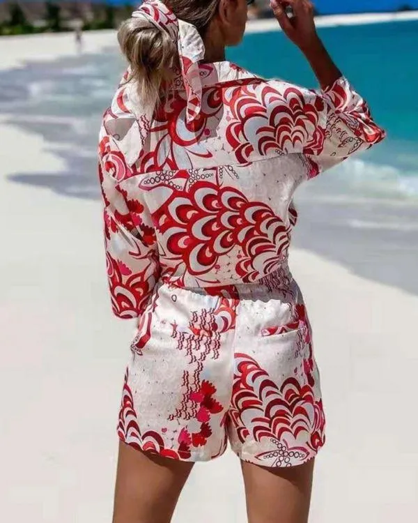 Zweiteiler Set Shorts & Bluse Ischia