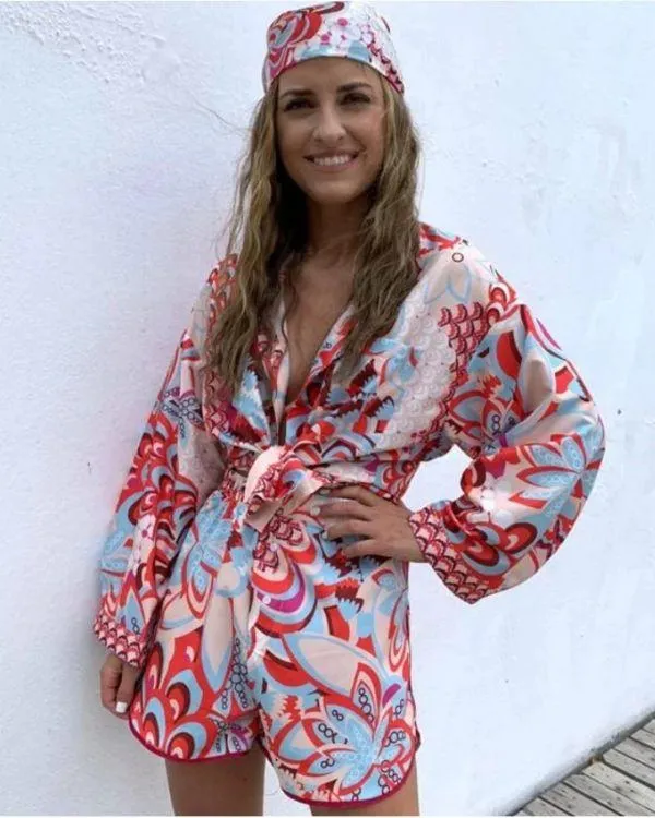 Zweiteiler Set Shorts & Bluse Ischia